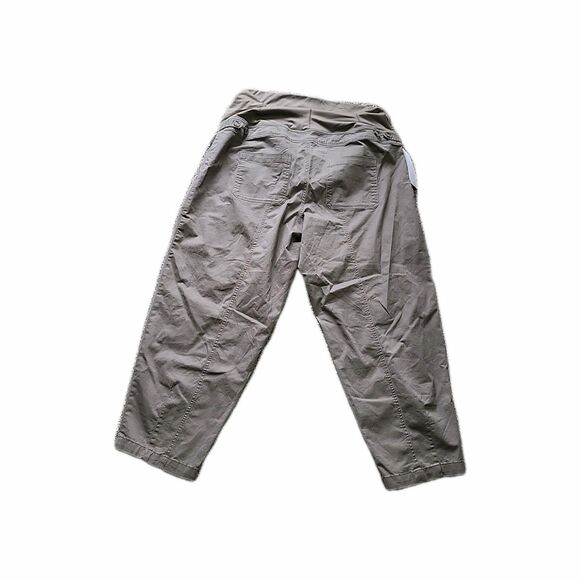 Ingrid & Isabel Over The Belly High-Rise Brown Maternity Pants Barrel XXL NWT - Picture 14 of 16